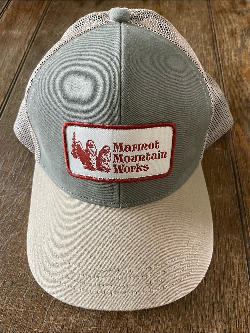 Two-Tone Marmot Mountain Works Trucker Hat - Neutral